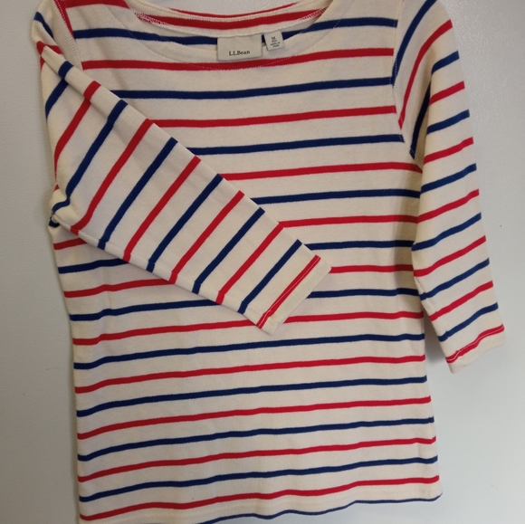 90s L.L.Bean Yarn-Dyed Stripes Sweater - Picture 3 of 4